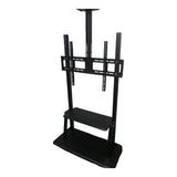 UniQue Heavy Duty 60–100 Inch Mobile Display Stand Cart Black UNIQ-1800S