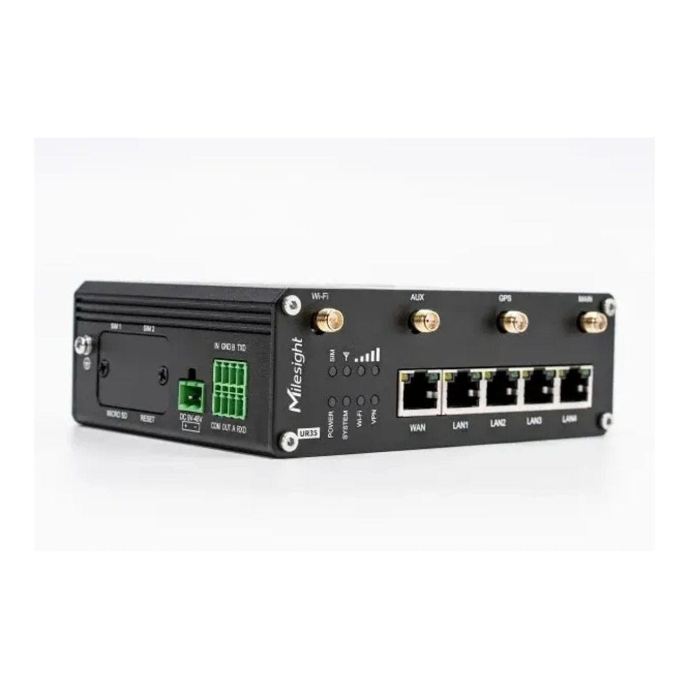 Milesight UR35 4G Industrial Cellular Router UR35-L04EU-G-P-W – FirstShop