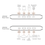 Aten 2x4 USB 3.2 Gen 1 Sharing Switch US4324