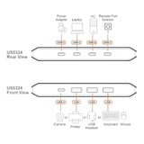 Aten 2x4 USB 3.2 Gen1 Sharing Switch US5324
