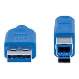 Manhattan 60cm USB-A to USB-B Male Cable USB3.0AM-USB3.0BM/60CM