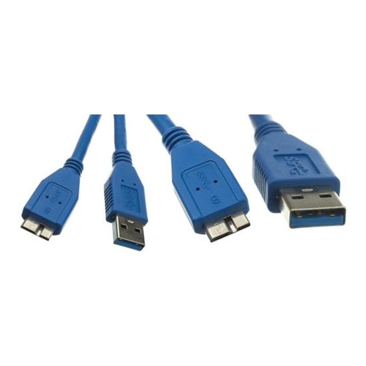 UniQue USB 3.0 Type-A to Micro-B 10-Pin 5m Cable Blue USB3THDDC5.0