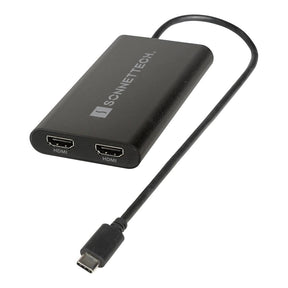 Sonnet Type-C to Dual 4K HDMI Adapter Black USBC-DHDMI