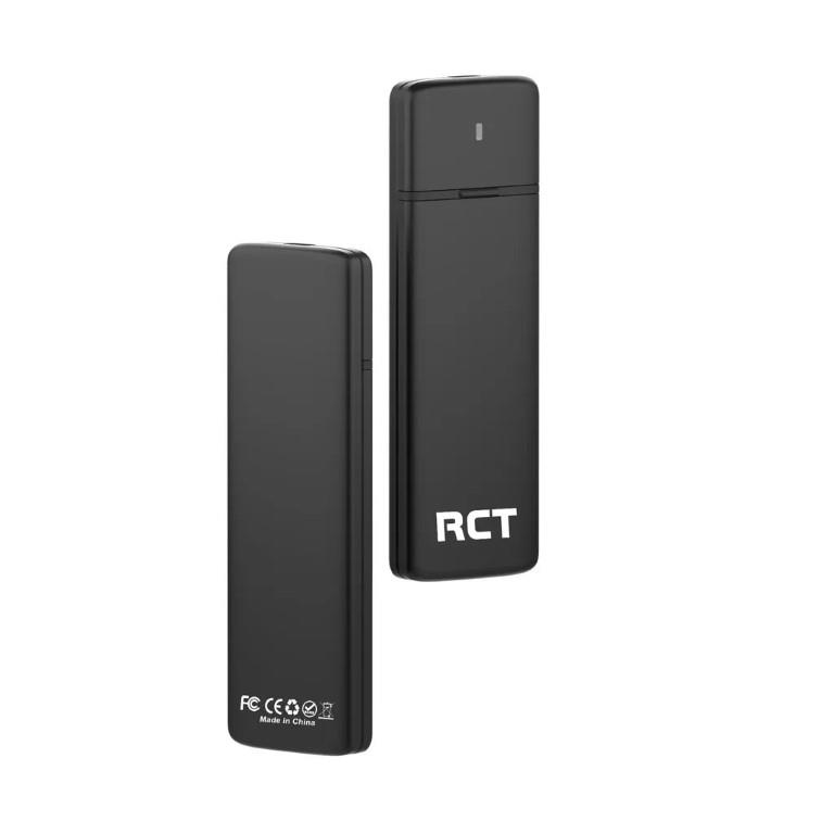 RCT M.2 NVMe and M.2 SATA to USB Type-C External SSD Enclosure UST-NVNG10GSAT
