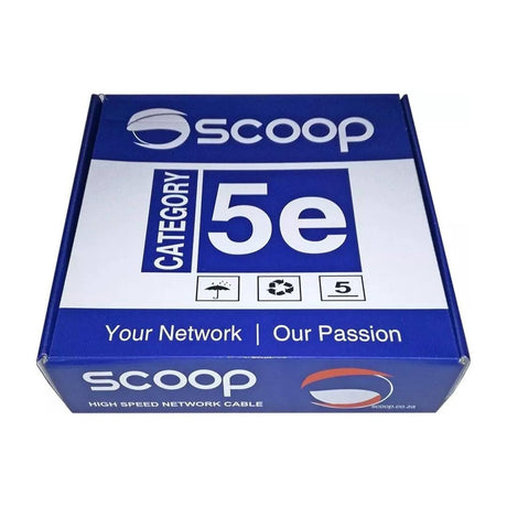 Scoop CAT5e CCA UTP Box Cable 100m Grey UTP-100C