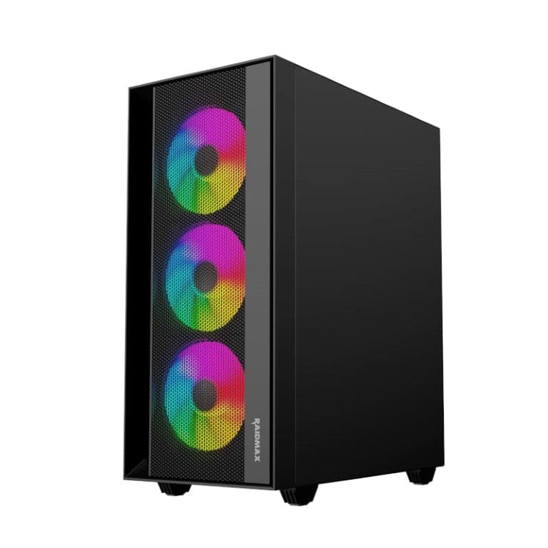Raidmax V100TBS ATX ARGB Mid-Tower Gaming PC Case Black