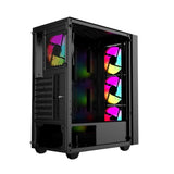 Raidmax V100TBS ATX ARGB Mid-Tower Gaming PC Case Black