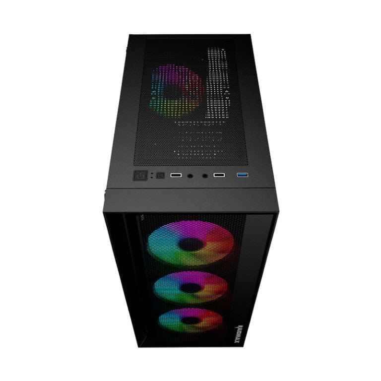 Raidmax V100TBS ATX ARGB Mid-Tower Gaming PC Case Black