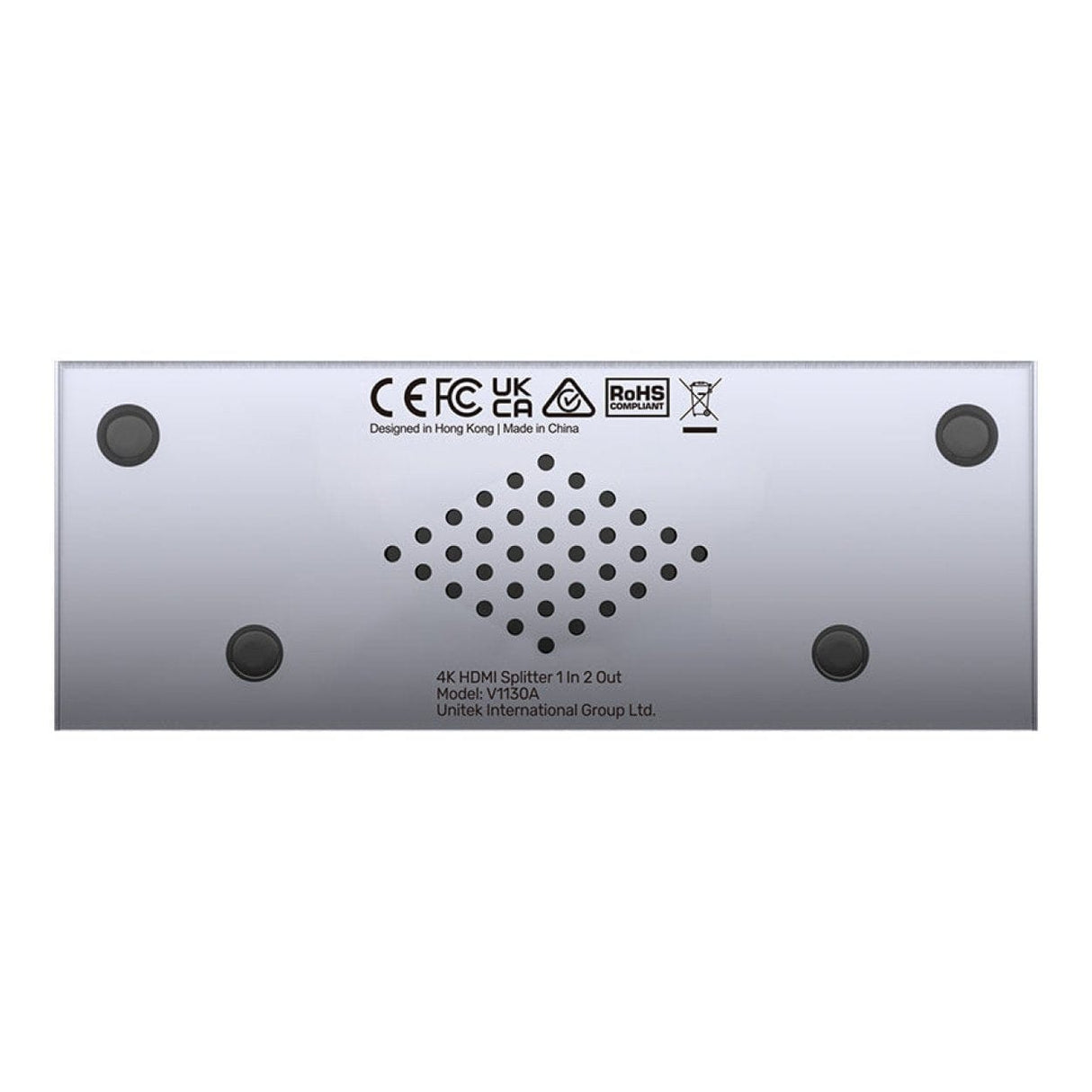 Unitek 3-port 4K HDMI Splitter Grey V1130A01-UK
