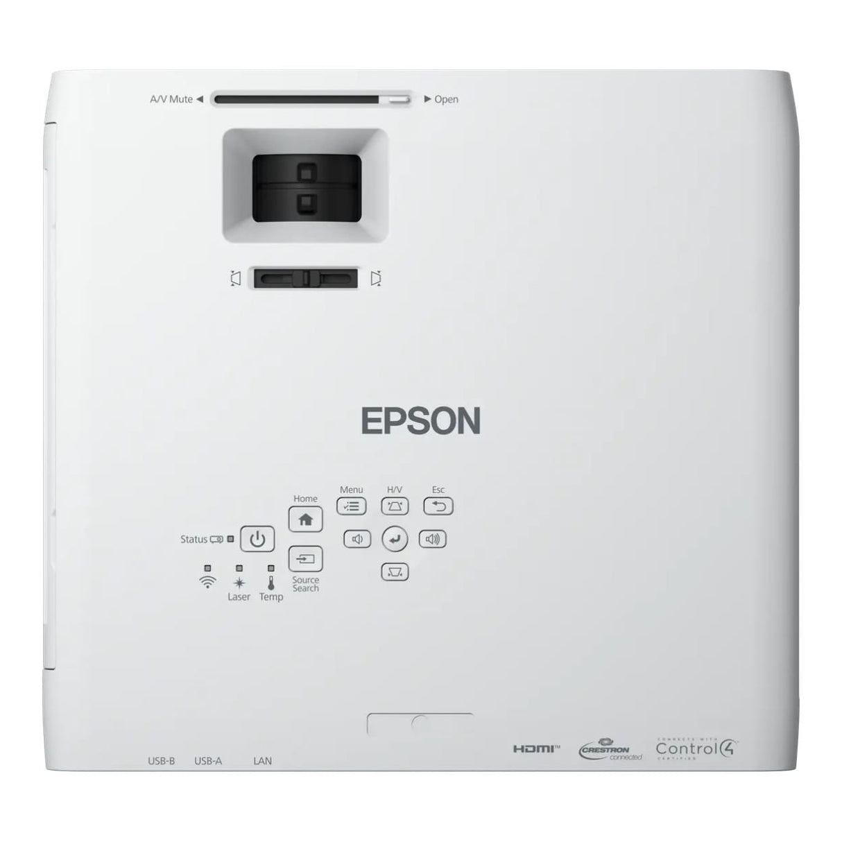 Epson EB-L260F 4600 ANSI lumens 3LCD Standard Throw Projector White V11HA69080