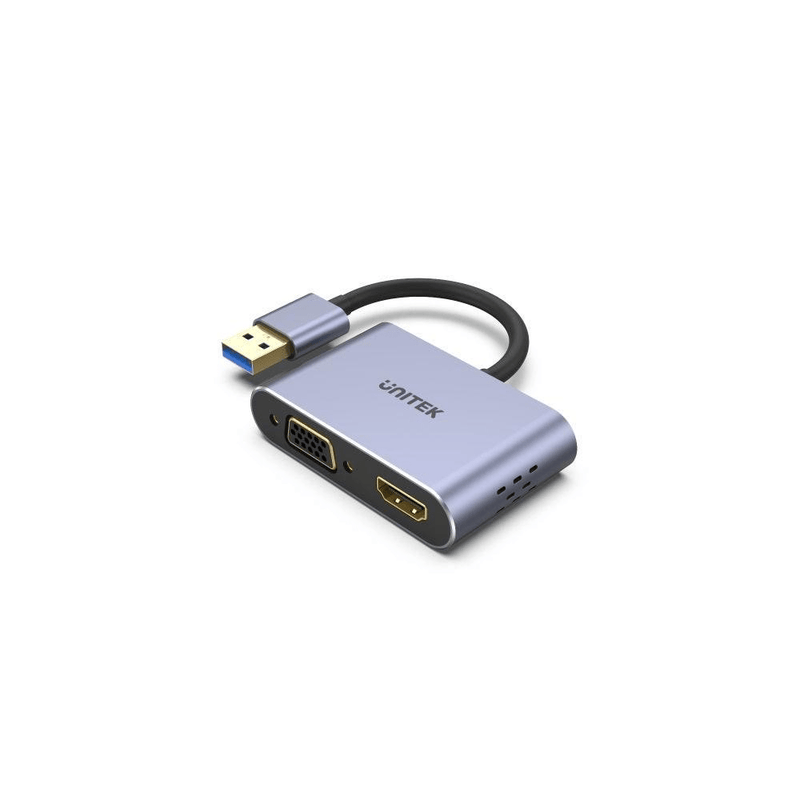 Unitek V1304A USB 3.0 to HDMI and VGA Adapter