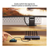 Unitek 4-port 5Gbps DP KVM Switch V1310AGY01-UK