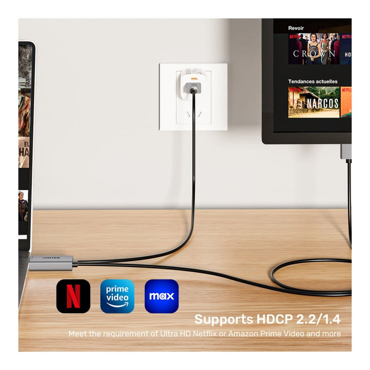 Unitek 4K HDMI to DisplayPort Cable 1.8m V1714AGY01