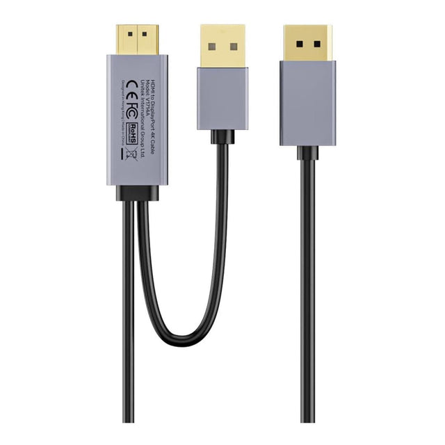 Unitek 4K HDMI to DisplayPort Cable 1.8m V1714AGY01
