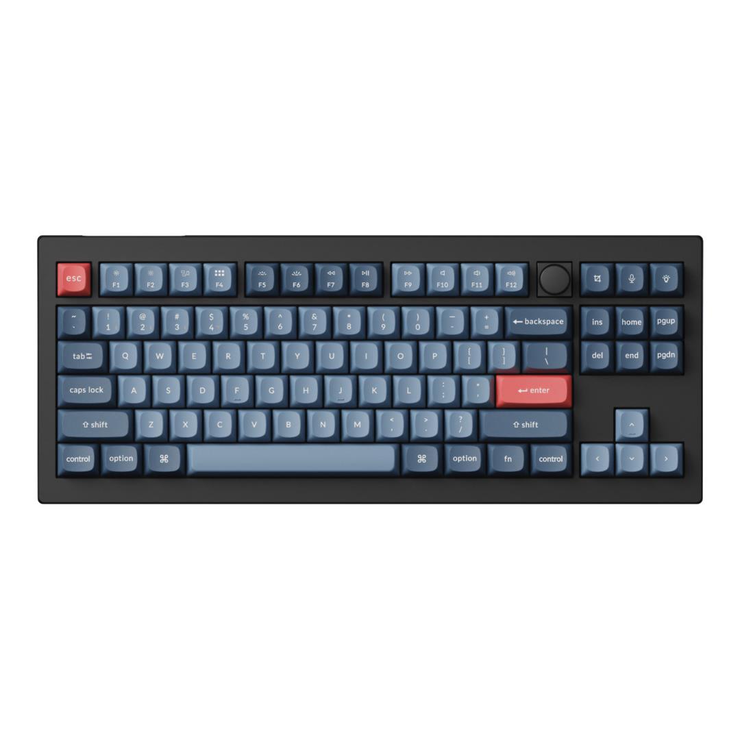 Keychron V3 Max QMK/VIA 80 Wireless Custom Brown Switch Mechanical Keyboard - Carbon Black V3M-D3
