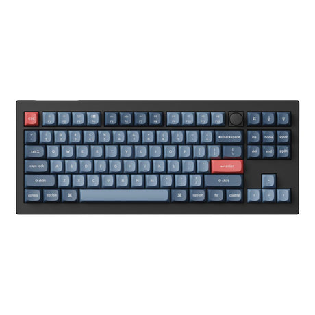 Keychron V3 Max QMK/VIA 80 Wireless Custom Brown Switch Mechanical Keyboard - Carbon Black V3M-D3