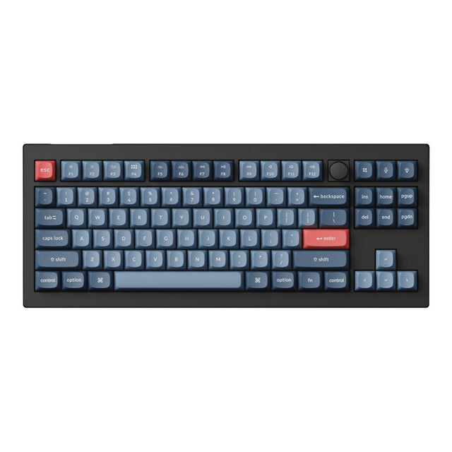 Keychron V3 Max QMK/VIA 80 Wireless Custom Brown Switch Mechanical Keyboard - Carbon Black V3M-D3