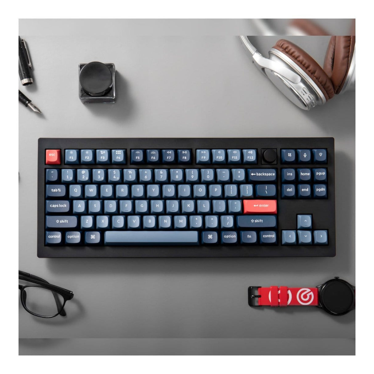 Keychron V3 Max QMK/VIA Wireless Custom Mechanical Keyboard Carbon Black V3M-D4