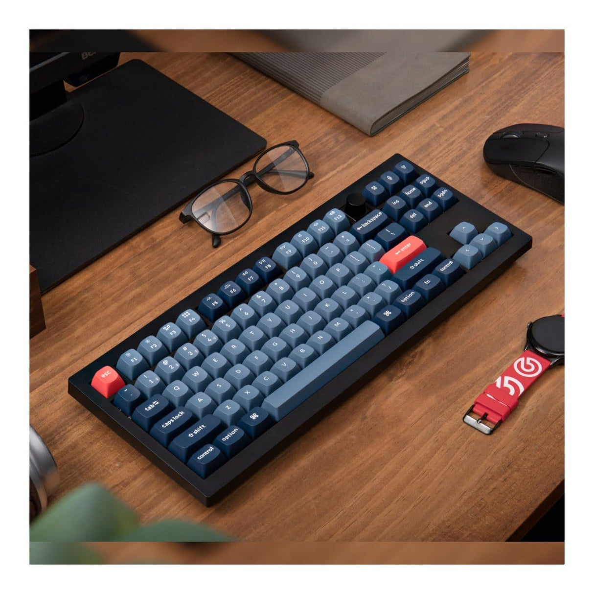 Keychron V3 Max QMK/VIA Wireless Custom Mechanical Keyboard Carbon Black V3M-D4