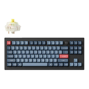 Keychron V3 Max QMK/VIA Wireless Custom Mechanical Keyboard Carbon Black V3M-D4