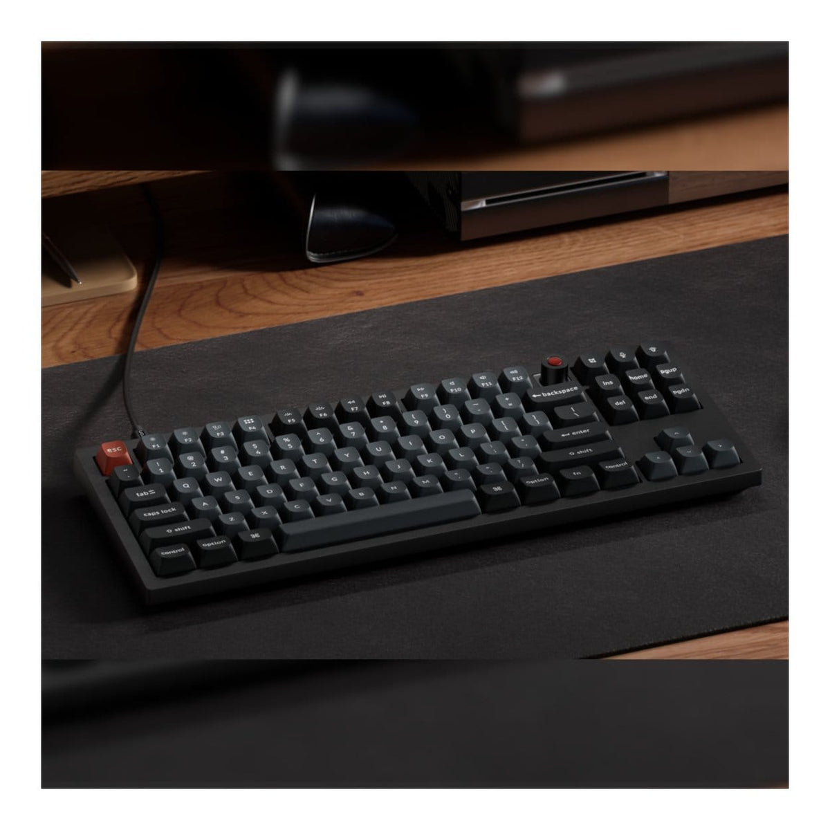 Keychron V3 Ultra 80 8K Red Switch RGB Wireless Mechanical Keyboard - Black V3U-D1
