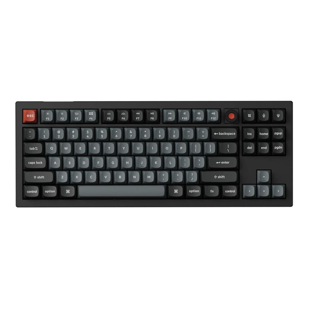 Keychron V3 Ultra 80 8K Red Switch RGB Wireless Mechanical Keyboard - Black V3U-D1