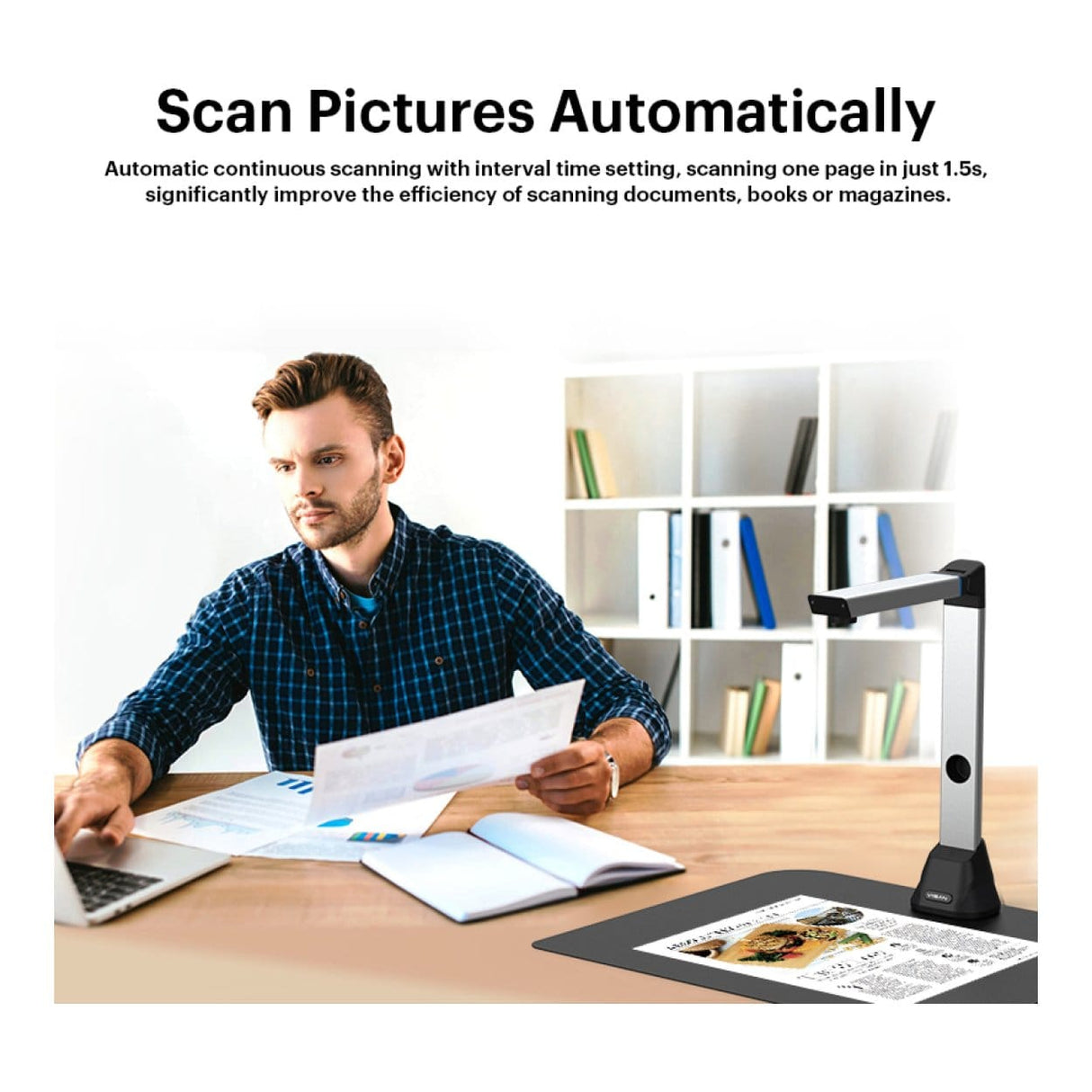 Viisan V8 8MP A3 Visualizer Document Camera Scanner