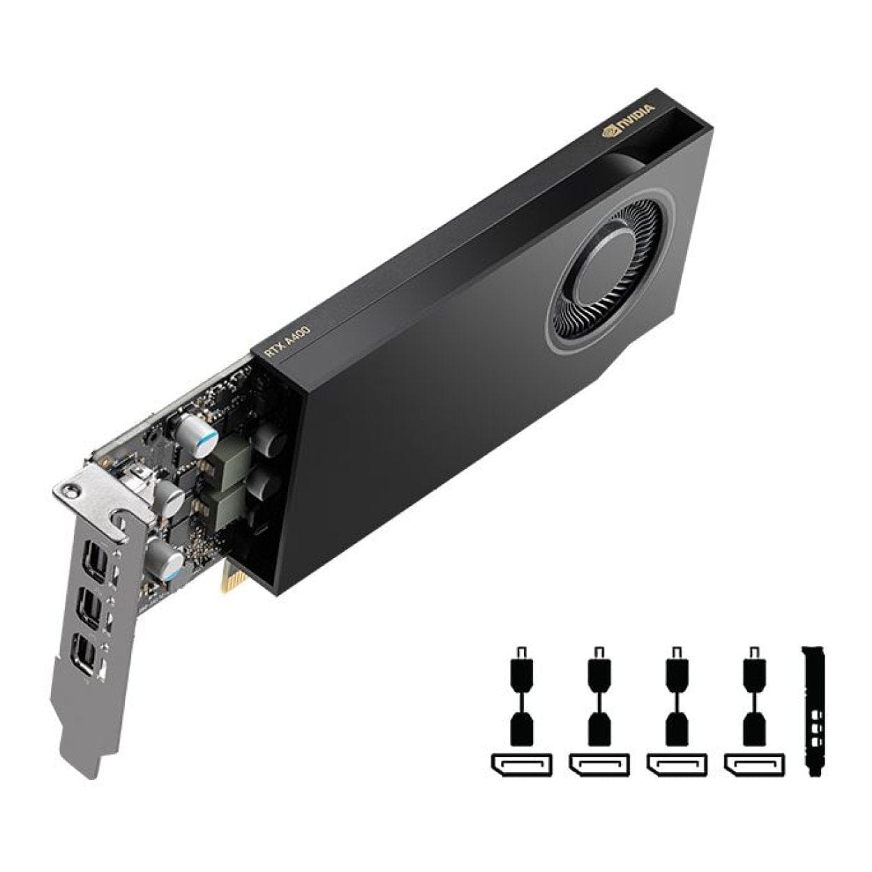 PNY A400 Nvidia 4GB GDDR6 Graphics Card VCNRTXA400-PB – FirstShop