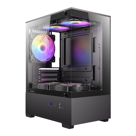 Antec VCX100M RGB Elite ATX Mini-Tower Gaming PC Case Black