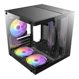 Antec VCX10M ARGB Micro-ATX Mini-Tower Black Gaming PC Case