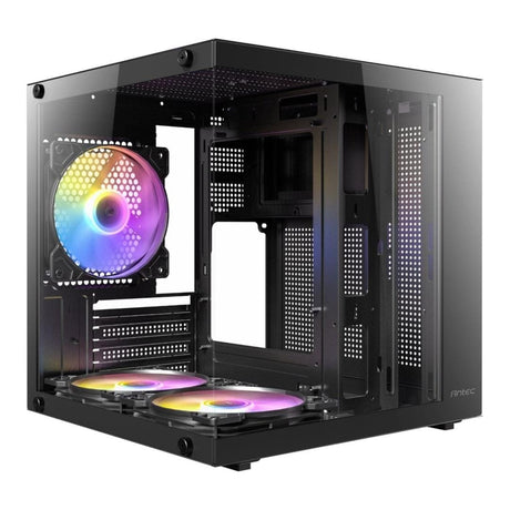 Antec VCX10M ARGB Micro-ATX Mini-Tower Black Gaming PC Case
