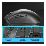 Volkano Arc Ultra-Lightweight Wireless Gaming Mouse VG-201-BK