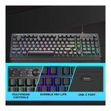 Volkano Shadow X1 RGB Wired Gaming Keyboard VG-207-BK