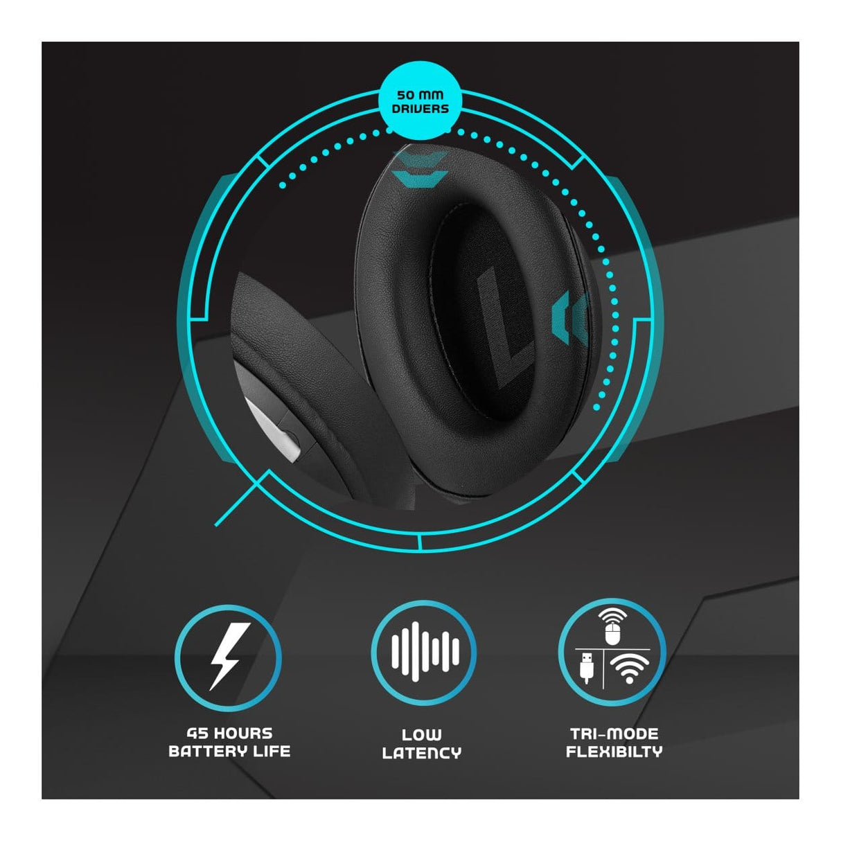 Volkano Helm X1 Pro Wireless Gaming Headset VG-222-BK
