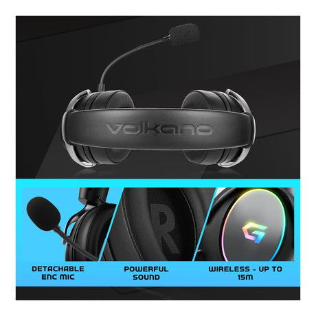 Volkano Helm X1 Pro Wireless Gaming Headset VG-222-BK
