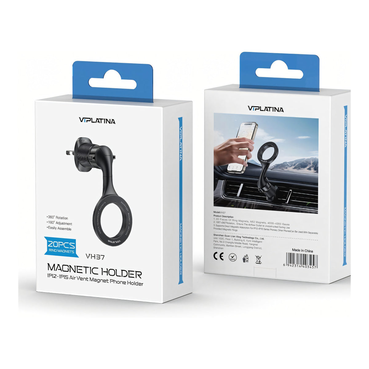VIPLATINA VH37 Magnetic Car Phone Holder