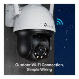 TP-Link Vigi C540-4G(4mm) 4MP Outdoor Full-Colour 4G Pan Tilt Network Camera