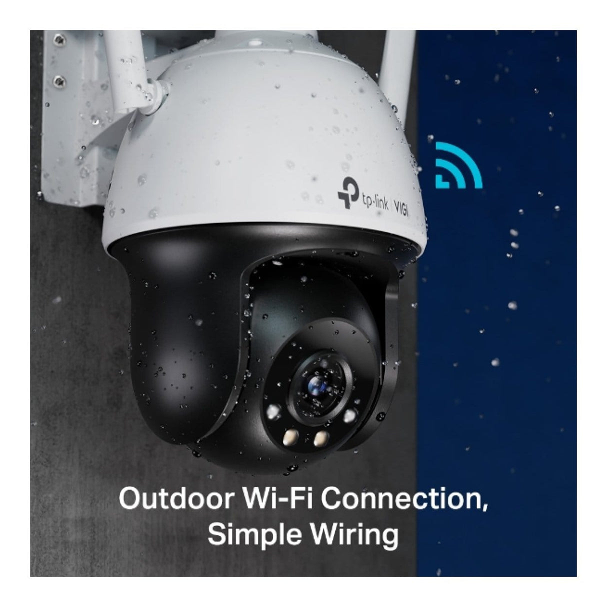 TP-Link Vigi C540-W(4mm) 4MP Outdoor Full-Colour Wi-Fi Pan Tilt Network Camera