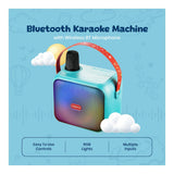 Volkano Kids SongSeeker Bluetooth Karaoke Machine with Wireless BT Microphone VK-10117-TQ