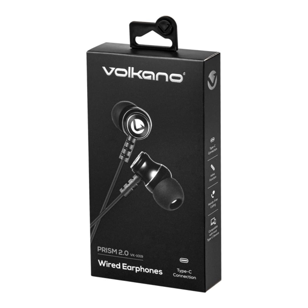 Volkano Prism 2.0 Series Wired Earphones Black VK-1019-BK(V1)