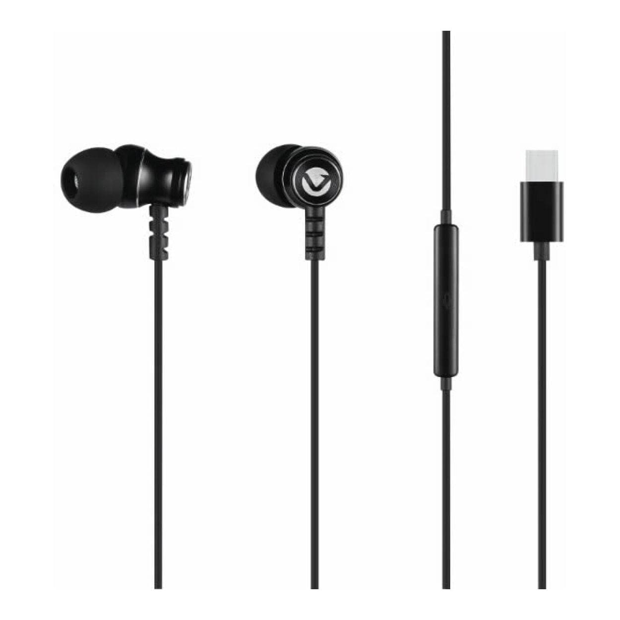 Volkano Prism 3 Series USB-C Earphones Black VK-1019-BK(V2