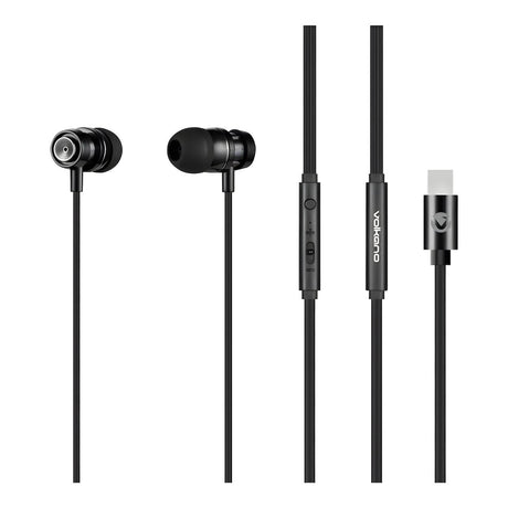 Volkano Alloy Type-C Earphone VK-1020-BK