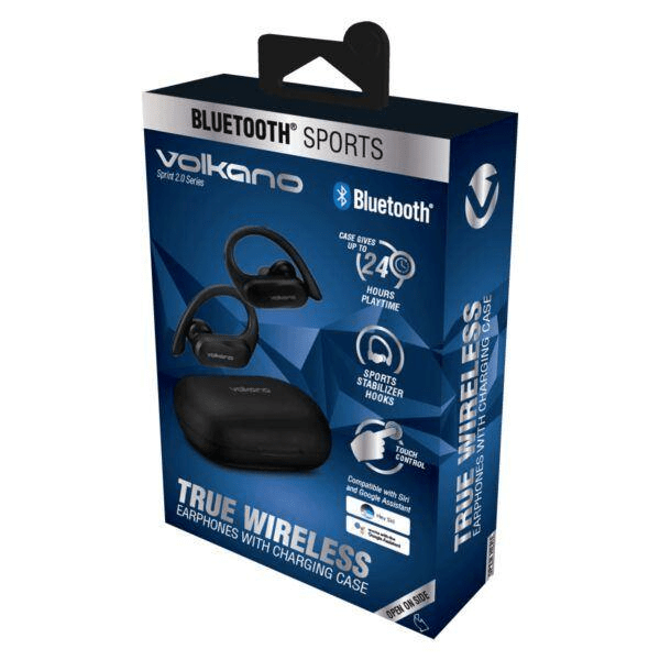 Volkano Sprint Series True Wireless Bluetooth Earbuds Black VK 1112 BK FirstShop