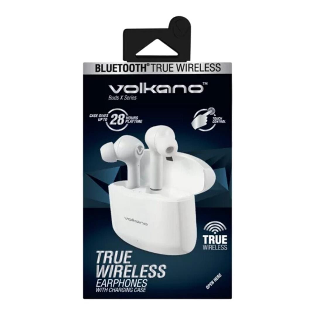 Volkano Buds X Series TWS Earphones with Charging Case White VK-1138-WT(V1)