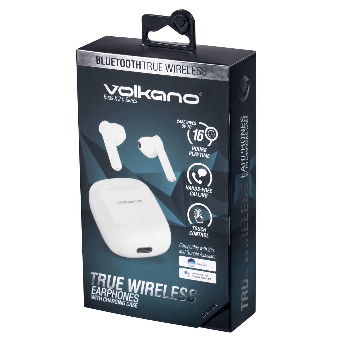 Volkano Buds X 2.0 Series TWS Earphones White VK-1138-WT(V2