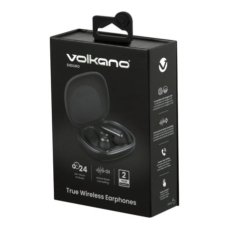 Volkano Enduro Series ANC Wireless Earbuds Black VK-1142-BK