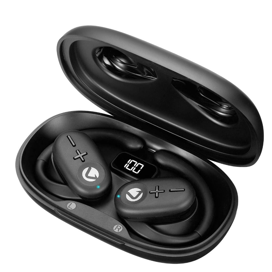 Volkano Stride Series Air Conduction True Wireless Earphones - Black VK-1148-BK