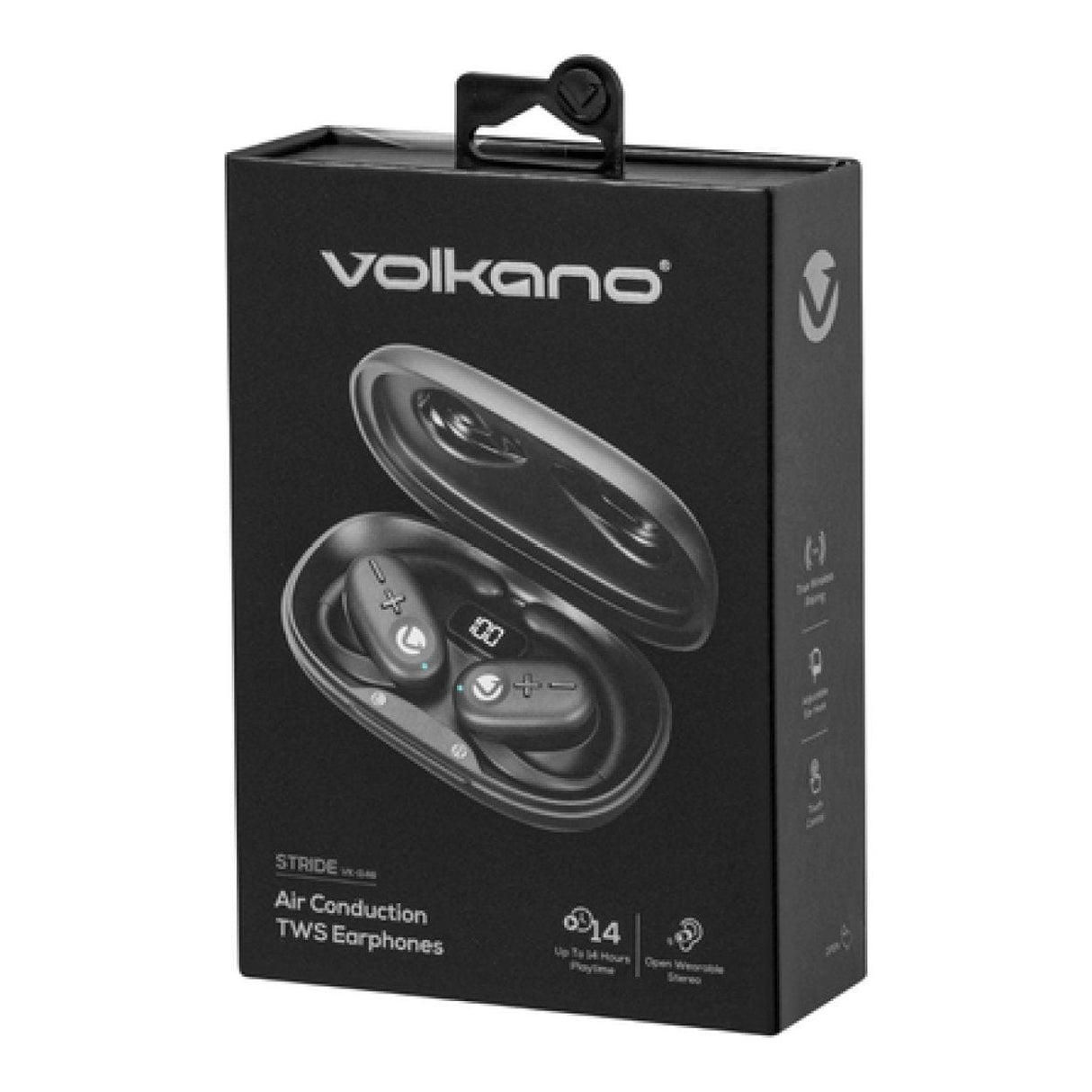 Volkano Stride Series Air Conduction TWS Earphones Black VK-1148-BK(V1)