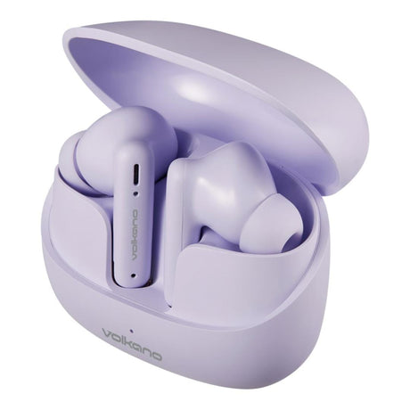 Volkano Jupiter Series TWS Earbuds with Charging Case Pastel Purple VK-1158-PP