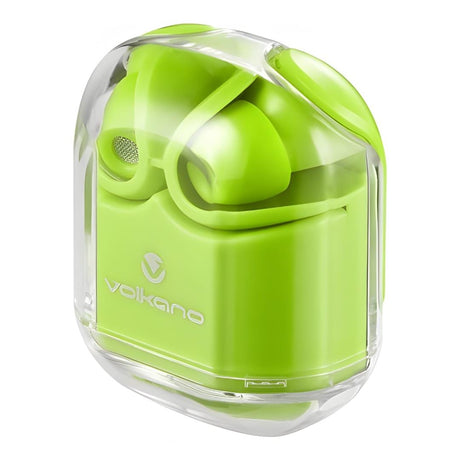 Volkano Crystalline Series Hardbox TWS Earphone Neon VK-1173-NE-HB